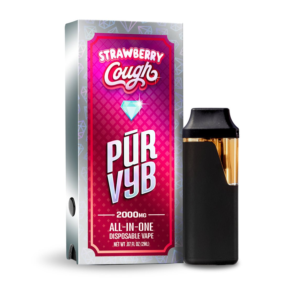 PUR VYB - 2G THCa Live Resin - Strawberry Cough (Sativa)